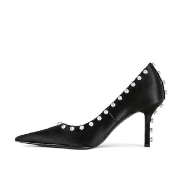 Alexander Wang Delphine 85 Crystal Stud Pump, Black Size 37.5 New + DustBag $895 - Picture 7 of 16